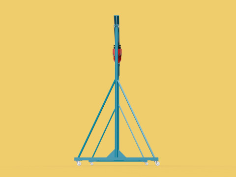 PORTABLE GANTRY CRANE MOBILE LIFTER GIRDER OVERHEAD BRIDGE HOIST Modelo 3D