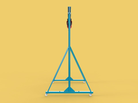 PORTABLE GANTRY CRANE MOBILE LIFTER GIRDER OVERHEAD BRIDGE HOIST Modelo 3D