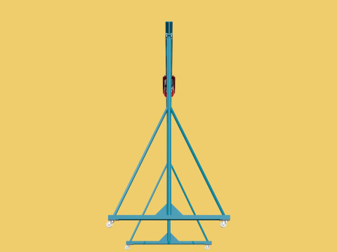 PORTABLE GANTRY CRANE MOBILE LIFTER GIRDER OVERHEAD BRIDGE HOIST Modelo 3D