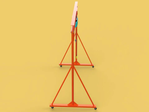 MOBILE GANTRY CRANE ELECTRIC ROPE HOIST PORTABLE GIRDER OVERHEAD 3D Model