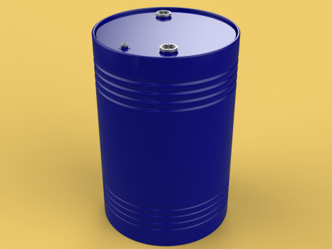 STANDARD FUEL OIL STEEL DRUM 200L 208 L LITERS 55 GALLONS BARREL Model 3D