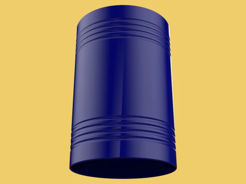 STANDARD FUEL OIL STEEL DRUM 200L 208 L LITERS 55 GALLONS BARREL 3D Model
