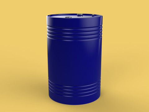 STANDARD FUEL OIL STEEL DRUM 200L 208 L LITERS 55 GALLONS BARREL Model 3D