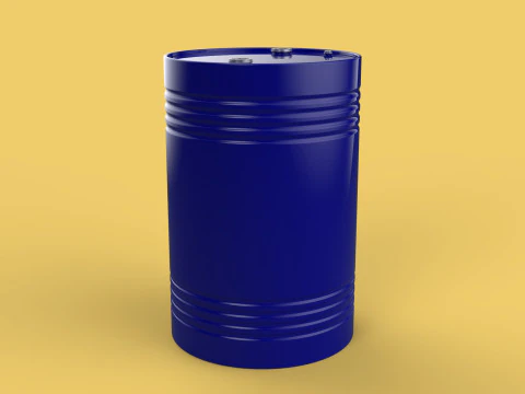STANDARD FUEL OIL STEEL DRUM 200L 208 L LITERS 55 GALLONS BARREL 3D Model