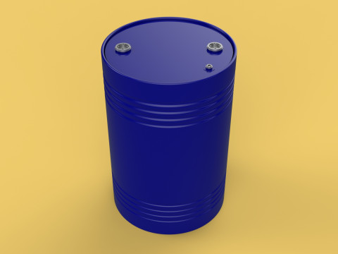 STANDARD FUEL OIL STEEL DRUM 200L 208 L LITERS 55 GALLONS BARREL Model 3D