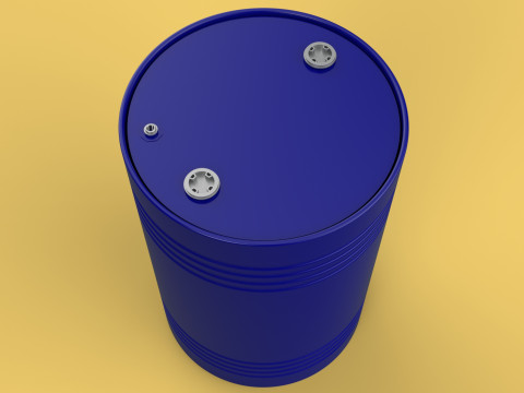 STANDARD FUEL OIL STEEL DRUM 200L 208 L LITERS 55 GALLONS BARREL Model 3D
