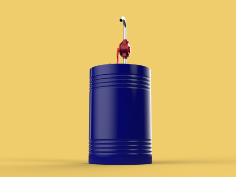 MANUAL PUMP HAND CRANK ROTARY FUEL OIL STEEL DRUM BARREL GALLONS Model 3D