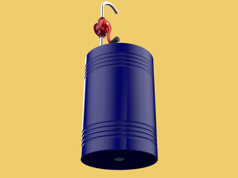 MANUAL PUMP HAND CRANK ROTARY FUEL OIL STEEL DRUM BARREL GALLONS Model 3D