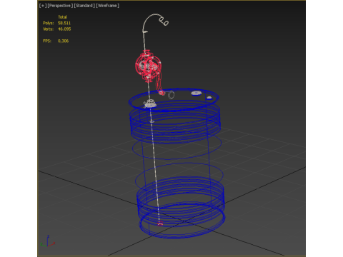 MANUAL PUMP HAND CRANK ROTARY FUEL OIL STEEL DRUM BARREL GALLONS Model 3D