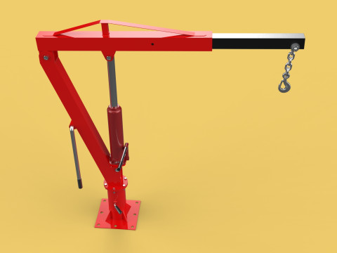 SWIVEL LIFTING CRANE WINCH HOIST HOOK PICKUP TRUCK JIB SLEWING 3D 모델