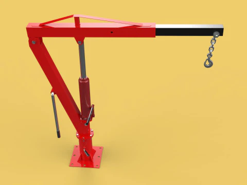 SWIVEL LIFTING CRANE WINCH HOIST HOOK PICKUP TRUCK JIB SLEWING 3D Model