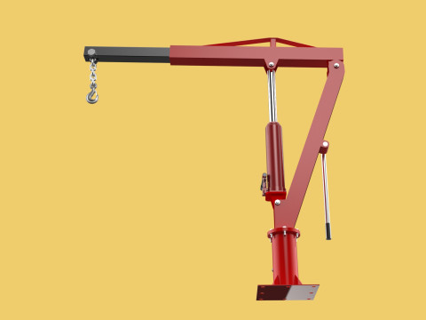 SWIVEL LIFTING CRANE WINCH HOIST HOOK PICKUP TRUCK JIB SLEWING 3D 모델