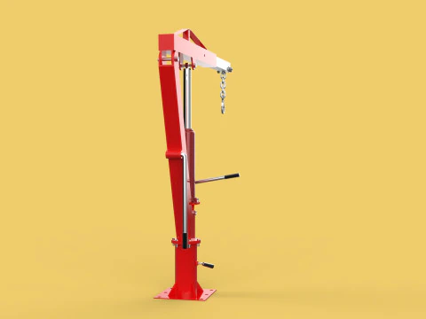 SWIVEL LIFTING CRANE WINCH HOIST HOOK PICKUP TRUCK JIB SLEWING 3D Model