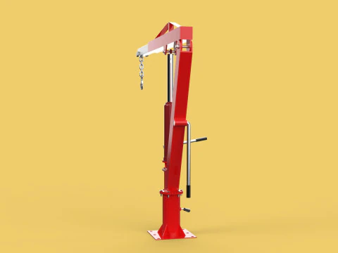 SWIVEL LIFTING CRANE WINCH HOIST HOOK PICKUP TRUCK JIB SLEWING 3D Model