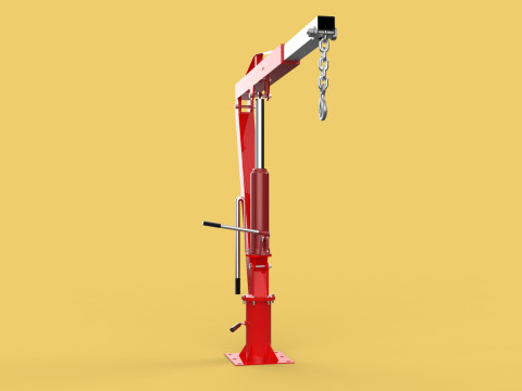 SWIVEL LIFTING CRANE WINCH HOIST HOOK PICKUP TRUCK JIB SLEWING 3D 모델