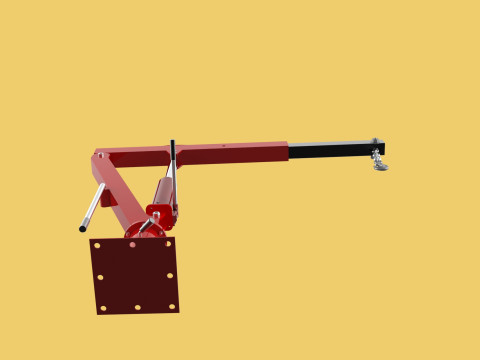 SWIVEL LIFTING CRANE WINCH HOIST HOOK PICKUP TRUCK JIB SLEWING 3D 모델