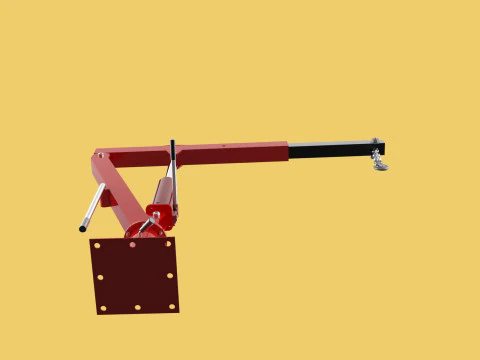 SWIVEL LIFTING CRANE WINCH HOIST HOOK PICKUP TRUCK JIB SLEWING 3D Model