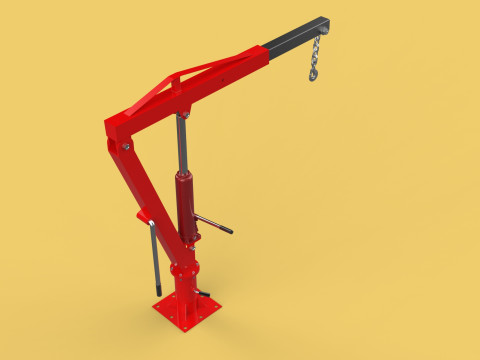 SWIVEL LIFTING CRANE WINCH HOIST HOOK PICKUP TRUCK JIB SLEWING 3D 모델