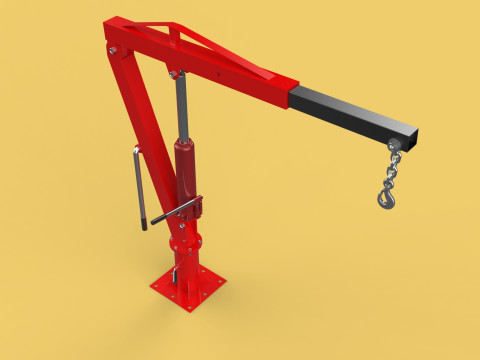SWIVEL LIFTING CRANE WINCH HOIST HOOK PICKUP TRUCK JIB SLEWING 3D 모델