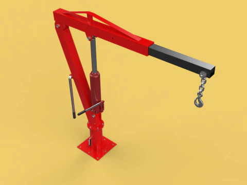 SWIVEL LIFTING CRANE WINCH HOIST HOOK PICKUP TRUCK JIB SLEWING 3D Model