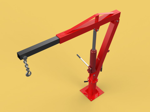 SWIVEL LIFTING CRANE WINCH HOIST HOOK PICKUP TRUCK JIB SLEWING 3D 모델