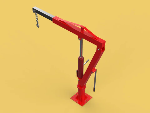 SWIVEL LIFTING CRANE WINCH HOIST HOOK PICKUP TRUCK JIB SLEWING 3D Model