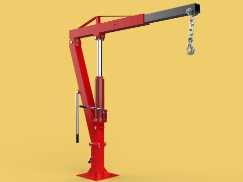 SWIVEL LIFTING CRANE WINCH HOIST HOOK PICKUP TRUCK JIB SLEWING 3D 모델