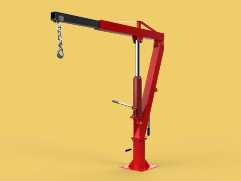 SWIVEL LIFTING CRANE WINCH HOIST HOOK PICKUP TRUCK JIB SLEWING 3D Model