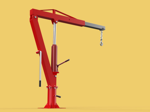 SWIVEL LIFTING CRANE WINCH HOIST HOOK PICKUP TRUCK JIB SLEWING 3D 모델