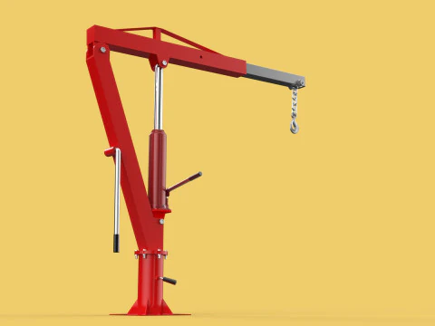 SWIVEL LIFTING CRANE WINCH HOIST HOOK PICKUP TRUCK JIB SLEWING 3D Model