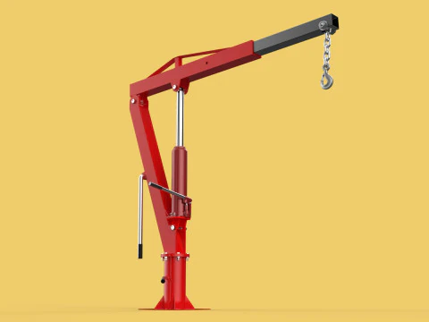SWIVEL LIFTING CRANE WINCH HOIST HOOK PICKUP TRUCK JIB SLEWING 3D Model