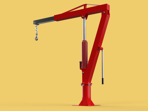 SWIVEL LIFTING CRANE WINCH HOIST HOOK PICKUP TRUCK JIB SLEWING 3D 모델