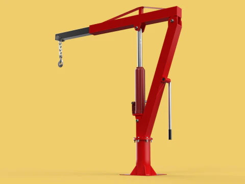 SWIVEL LIFTING CRANE WINCH HOIST HOOK PICKUP TRUCK JIB SLEWING 3D Model