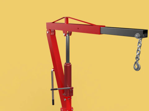 SWIVEL LIFTING CRANE WINCH HOIST HOOK PICKUP TRUCK JIB SLEWING 3D Model