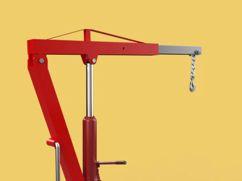 SWIVEL LIFTING CRANE WINCH HOIST HOOK PICKUP TRUCK JIB SLEWING 3D Model
