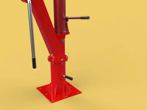 SWIVEL LIFTING CRANE WINCH HOIST HOOK PICKUP TRUCK JIB SLEWING 3D Model