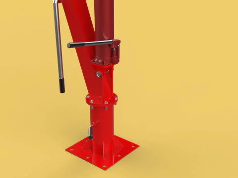 SWIVEL LIFTING CRANE WINCH HOIST HOOK PICKUP TRUCK JIB SLEWING 3D Model