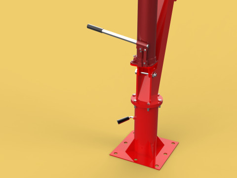 SWIVEL LIFTING CRANE WINCH HOIST HOOK PICKUP TRUCK JIB SLEWING 3D 모델