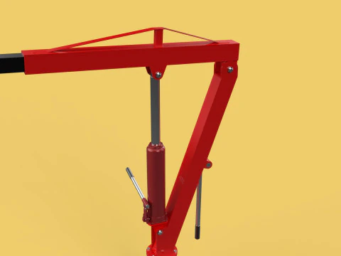 SWIVEL LIFTING CRANE WINCH HOIST HOOK PICKUP TRUCK JIB SLEWING 3D Model