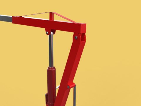 SWIVEL LIFTING CRANE WINCH HOIST HOOK PICKUP TRUCK JIB SLEWING 3D 모델