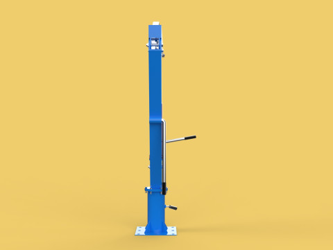 MINI WORKSHOP CRANE MANUAL WINCH HOOK PICKUP TRUCK JIB HYDRAULIC 3Dモデル