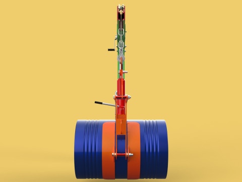 HAND WINCH CRANE HOIST DRUM BARREL LIFTER LIFTING CLAMP GRAB JIB 3D Модель