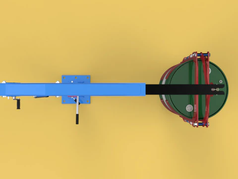 WINCH CRANE HOIST DRUM BARREL VERTICAL LIFTING CLAMP GRAB JIB 3D Model