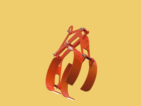 HORIZONTAL DRUM LIFTER TONGS SCISSOR GRIPPER LIFTING CLAMP GRAB 3D Model
