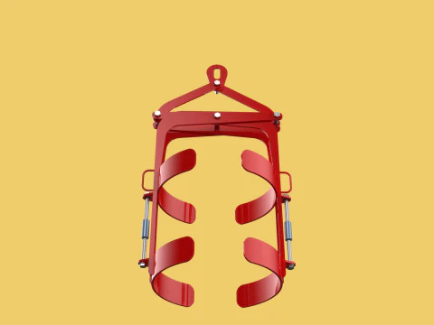 VERTICAL DRUM LIFTER TONGS SCISSOR GRIPPER LIFTING CLAMP GRAB 3D Model