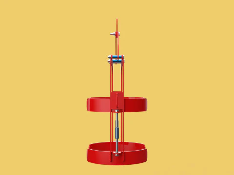 VERTICAL DRUM LIFTER TONGS SCISSOR GRIPPER LIFTING CLAMP GRAB 3D Model