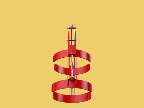 VERTICAL DRUM LIFTER TONGS SCISSOR GRIPPER LIFTING CLAMP GRAB 3D-Modell
