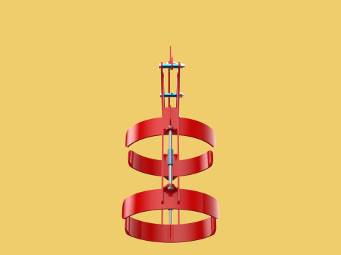 VERTICAL DRUM LIFTER TONGS SCISSOR GRIPPER LIFTING CLAMP GRAB 3D-Modell