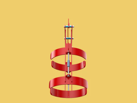 VERTICAL DRUM LIFTER TONGS SCISSOR GRIPPER LIFTING CLAMP GRAB 3D Model
