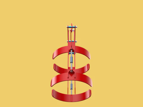 VERTICAL DRUM LIFTER TONGS SCISSOR GRIPPER LIFTING CLAMP GRAB 3D Model